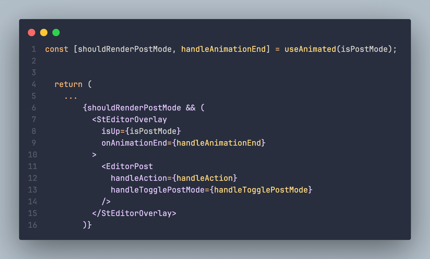 ํธ๋ฌ๋ธ ์ํ
 react unmount animation 2